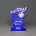 ακρυλικο βραβειο μουσικη μπλε