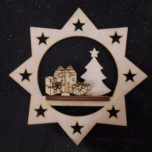3D Ornament with Christmass Tree & presents