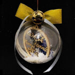 μπάλα χριστουγεννων δωρο διακοσμητικό στολίδι κορδέλα παππούς γιαγιά