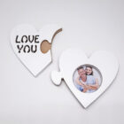 κορνίζα διπλή καρδία τοίχος φωτογραφίες παζλ βαλεντίνου