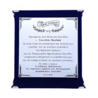 φάκελος τετράγωνος μπλε ασημι