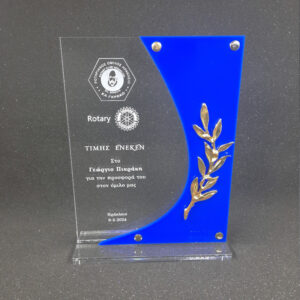 Acrylic Award with golden branch (Αντιγραφή)
